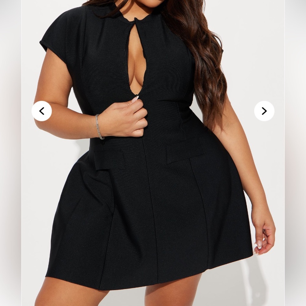Stylish Black Mini Dress - Picture 2 of 2